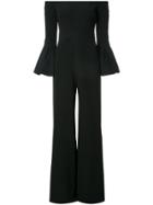 Alexis Flared Cuff Jumpsuit - Black