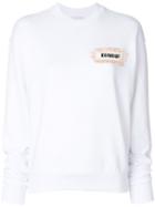 Dondup Embellished Logo Sweatshirt - White