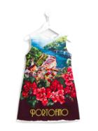 Dolce & Gabbana Kids 'portofino' Print Dress, Girl's, Size: 6 Yrs
