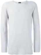 Diesel Crew Neck Jumper, Men's, Size: Medium, Grey, Nylon/rayon/cashmere/wool