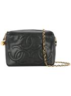Chanel Vintage Triple Cc Chain Shoulder Bag - Black