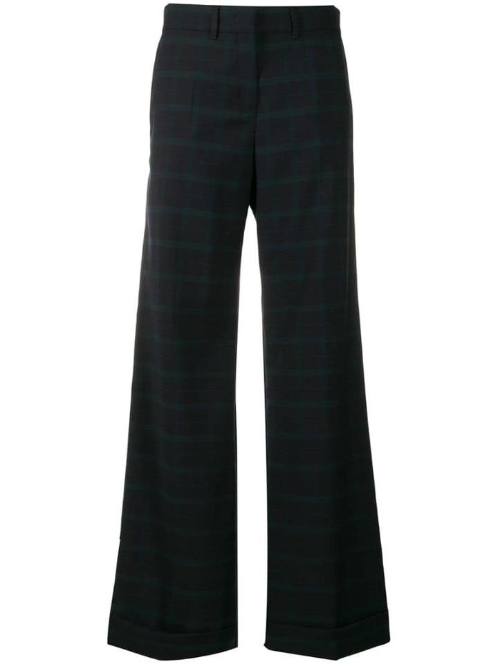 Ps Paul Smith Checked Trousers - Blue