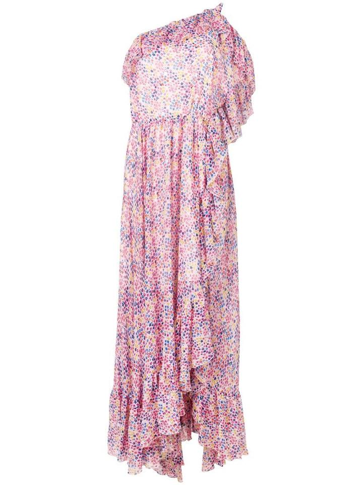 Philosophy Di Lorenzo Serafini Printed One Shoulder Dress - Pink