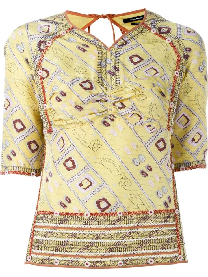 Isabel Marant Printed Backless Top