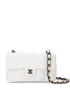 Chanel Pre-owned Flap Chain Shoulder Bag - White