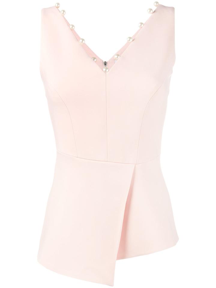 Osman Pearl-embellished Top - Pink & Purple