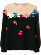 Vivetta Flower Knit Sweater - Black