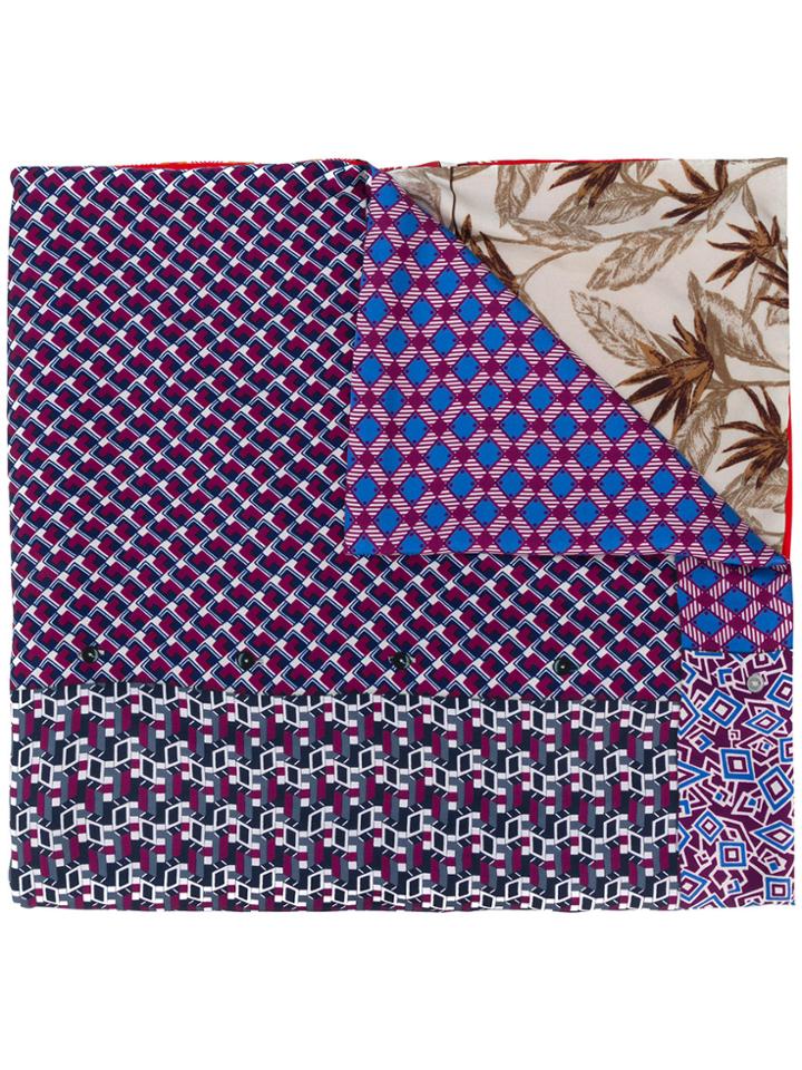 Pierre-louis Mascia Contrast Printed Scarf - Multicolour