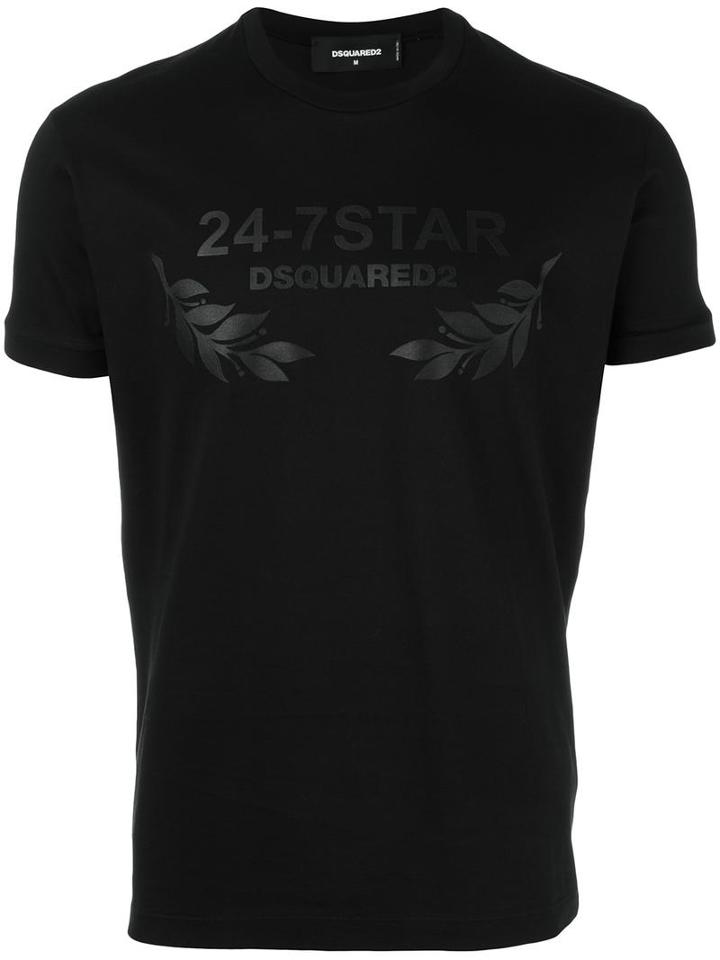 Dsquared2 24-7 Star T-shirt, Men's, Size: Small, Black, Cotton