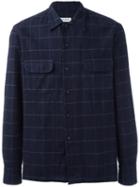 Salvatore Piccolo Checked Shirt, Men's, Size: 41, Blue, Cotton