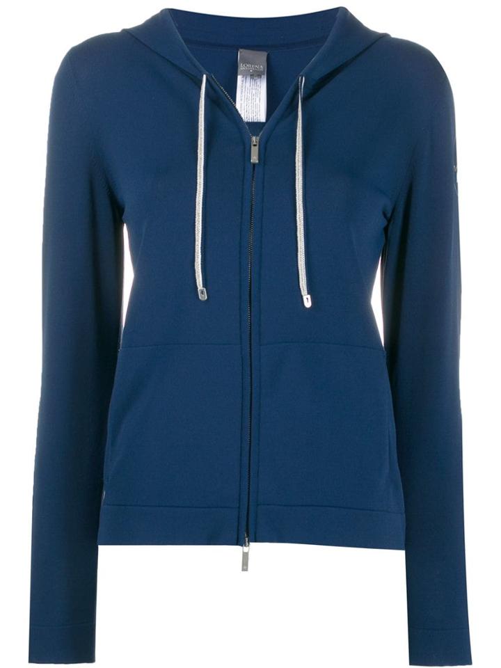 Lorena Antoniazzi Hooded Fitted Jacket - Blue