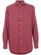 Kiton - Checked Shirt - Men - Cotton - 40, Red, Cotton