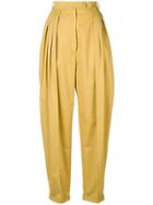 Nina Ricci High Waist Baggy Trousers - Yellow & Orange