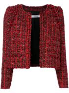 Iro Lamé Tweed Jacket - Red