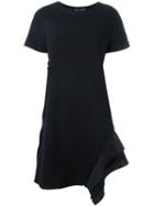 Proenza Schouler Asymmetric T-shirt Dress, Women's, Size: 4, Black, Cotton/nylon