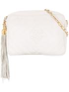 Chanel Vintage Chanel Fringe Chain Shoulder Bag - White