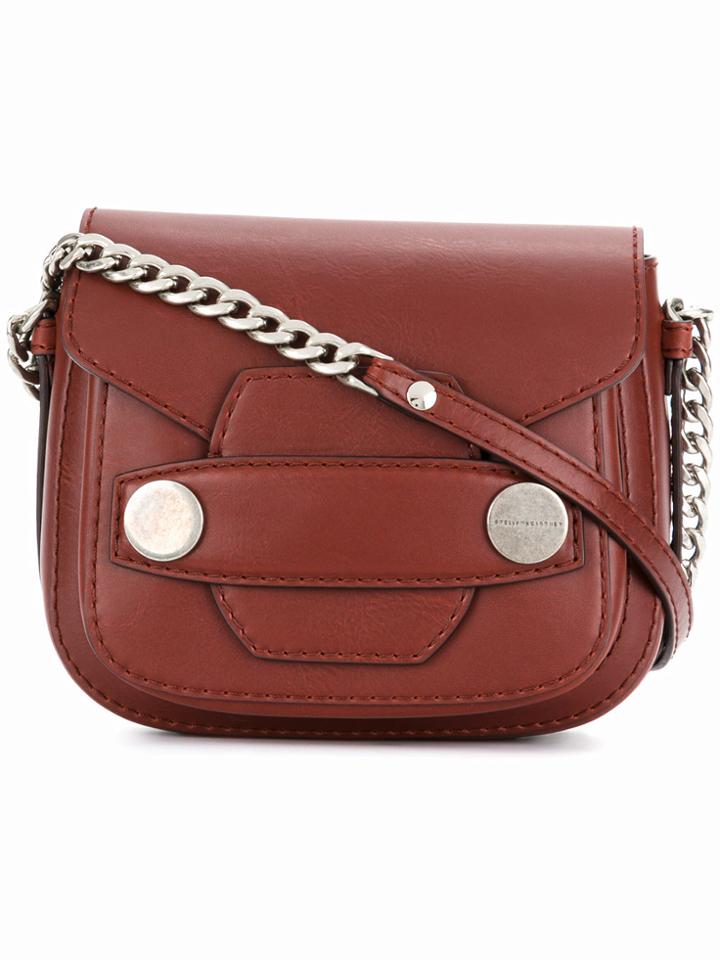 Stella Mccartney Stella Popper Small Shoulder Bag - Red