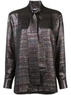 Rosetta Getty Scarf Panel Shirt - Multicolour