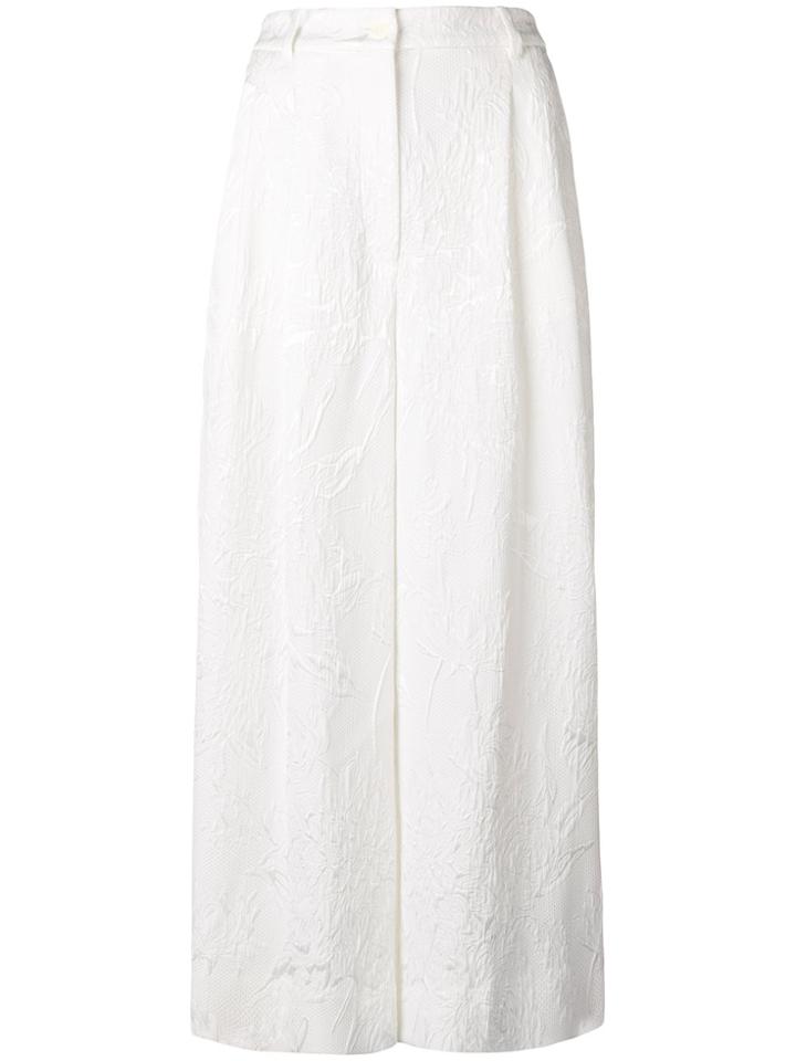 Dolce & Gabbana Brocade Culottes - White