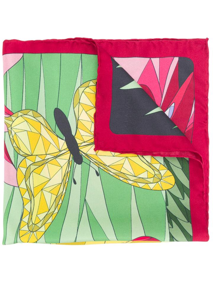 Cha Val Milano Printed Neckerchief - Red