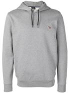 Ps Paul Smith Embroidered Logo Hoodie - Grey