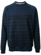 Fad Three Striped Sweatshirt, Men's, Size: Medium, Blue, Cotton/polyester