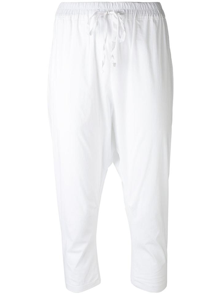 Kristensen Du Nord - Cropped Trousers - Women - Cotton/spandex/elastane - 1, White, Cotton/spandex/elastane