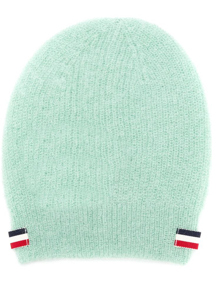 Moncler Logo Beanie - Green