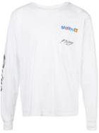 Local Authority Printed 'malibu Racing' Sweatshirt - White