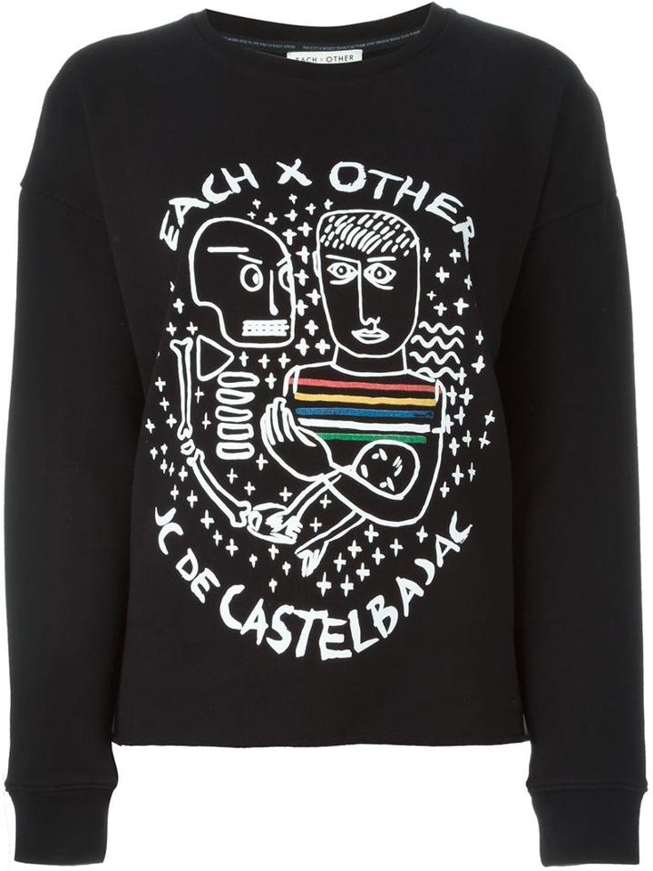 Each X Other Illustration Print Sweatshirt