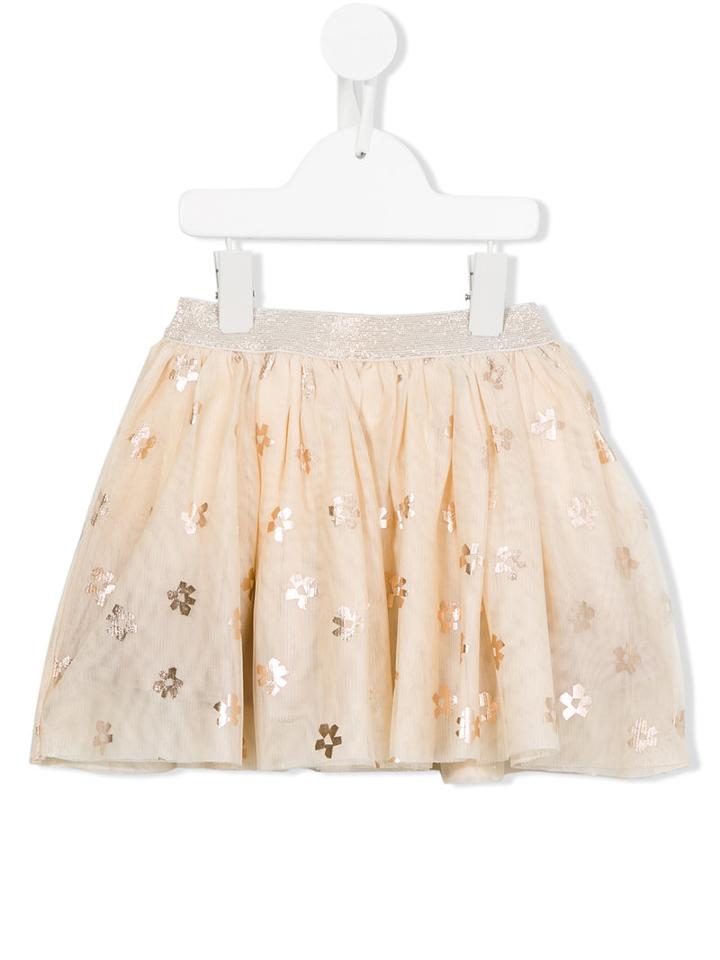 Stella Mccartney Kids Floral Tutu, Girl's, Size: 8 Yrs, Nude/neutrals