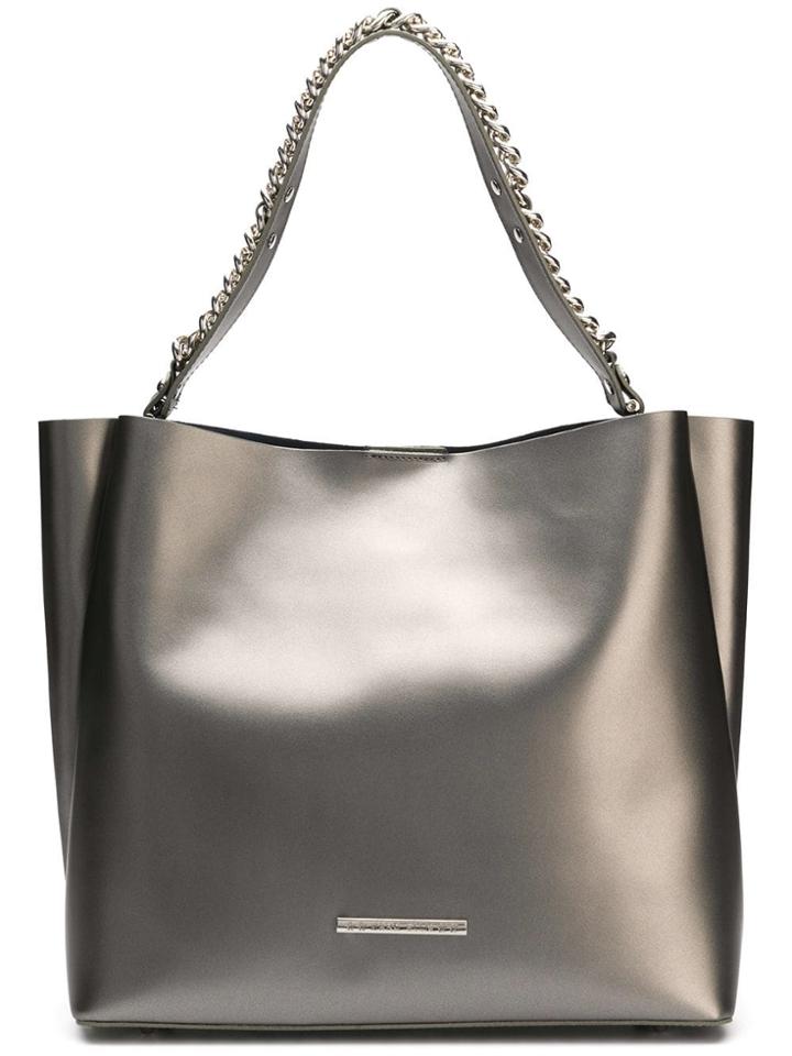 Marc Ellis Brandy Chain Embellished Tote - Silver