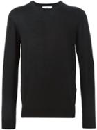 Ami Alexandre Mattiussi Crew Neck Jumper, Men's, Size: Large, Black, Merino