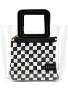 Staud Check Embroidered Tote - Black