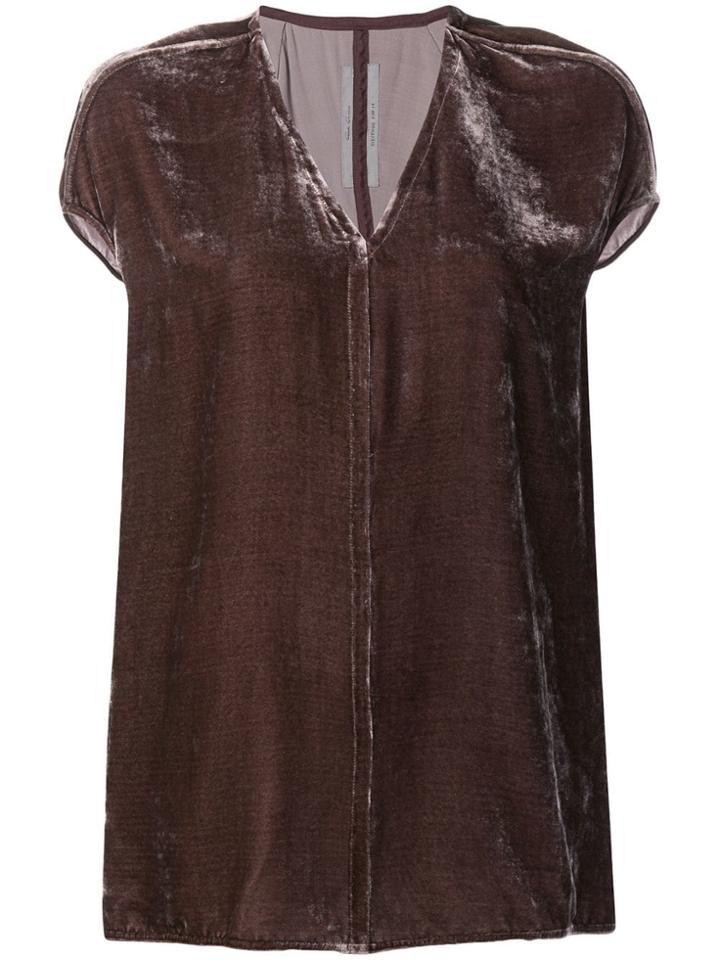 Rick Owens Velvet Tee - Purple