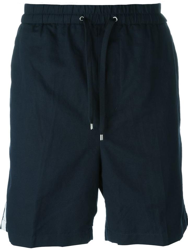 Emporio Armani Stripe Appliqué Bermuda Shorts