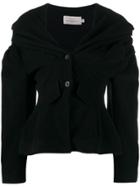 Preen By Thornton Bregazzi Draped Hood Jacket - Black