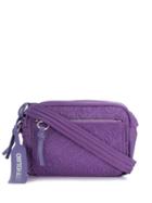 House Of Holland Embroidered Logo Crossbody Bag - Purple