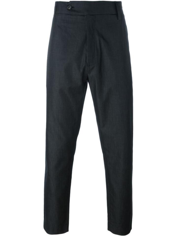 Société Anonyme 'deep George' Straight Leg Trousers, Men's, Size: 52, Black, Cotton