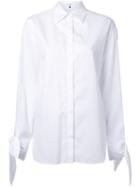 Le Ciel Bleu Bow Detail Shirt, Women's, Size: 36, White, Cotton
