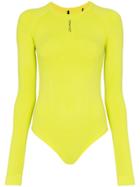 Unravel Project Seamless Tech Bodysuit - Yellow