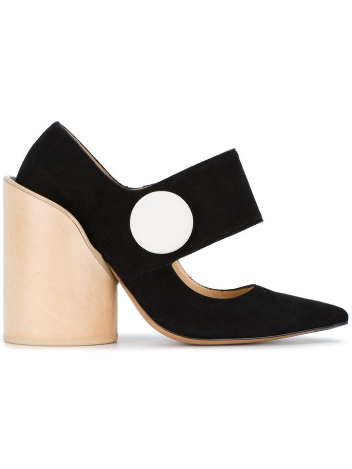 Jacquemus Black Suede Les Chaussures Gros Bouton 120 Pumps