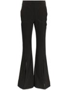Ellery Aalto Flared Slit Wool Blend Trousers - Black