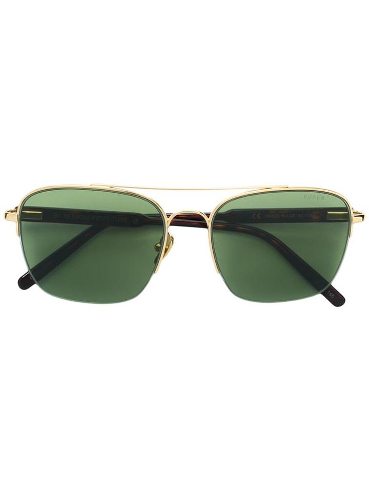 Retrosuperfuture Square Frame Sunglasses - Green