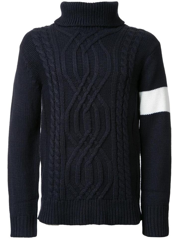 Guild Prime Cable Knit Jumper, Men's, Size: 2, Black, Acrylic
