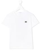Dolce & Gabbana Kids - Chest Patch T-shirt - Kids - Cotton - 8 Yrs, White