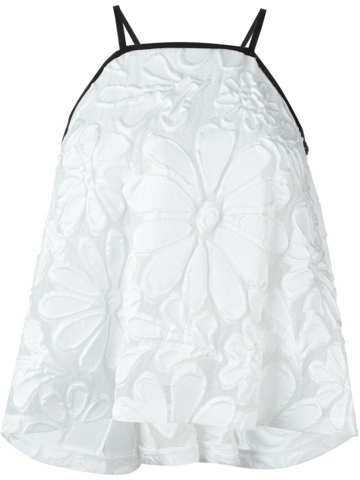 Victoria Victoria Beckham Floral Jacquard Top