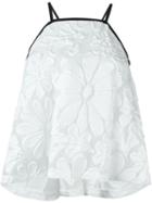 Victoria Victoria Beckham Floral Jacquard Top