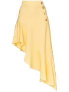Rejina Pyo High Waist Asymmetric Ruffle Skirt - Yellow