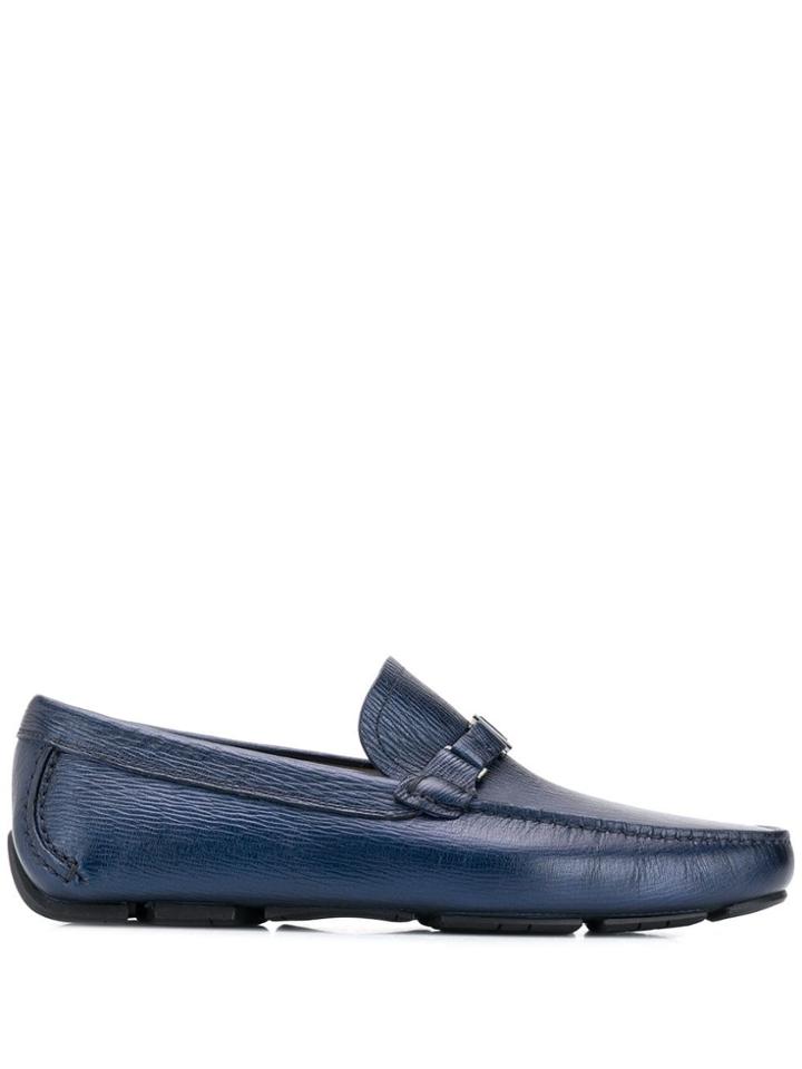 Salvatore Ferragamo Antigua Driver Loafers - Blue
